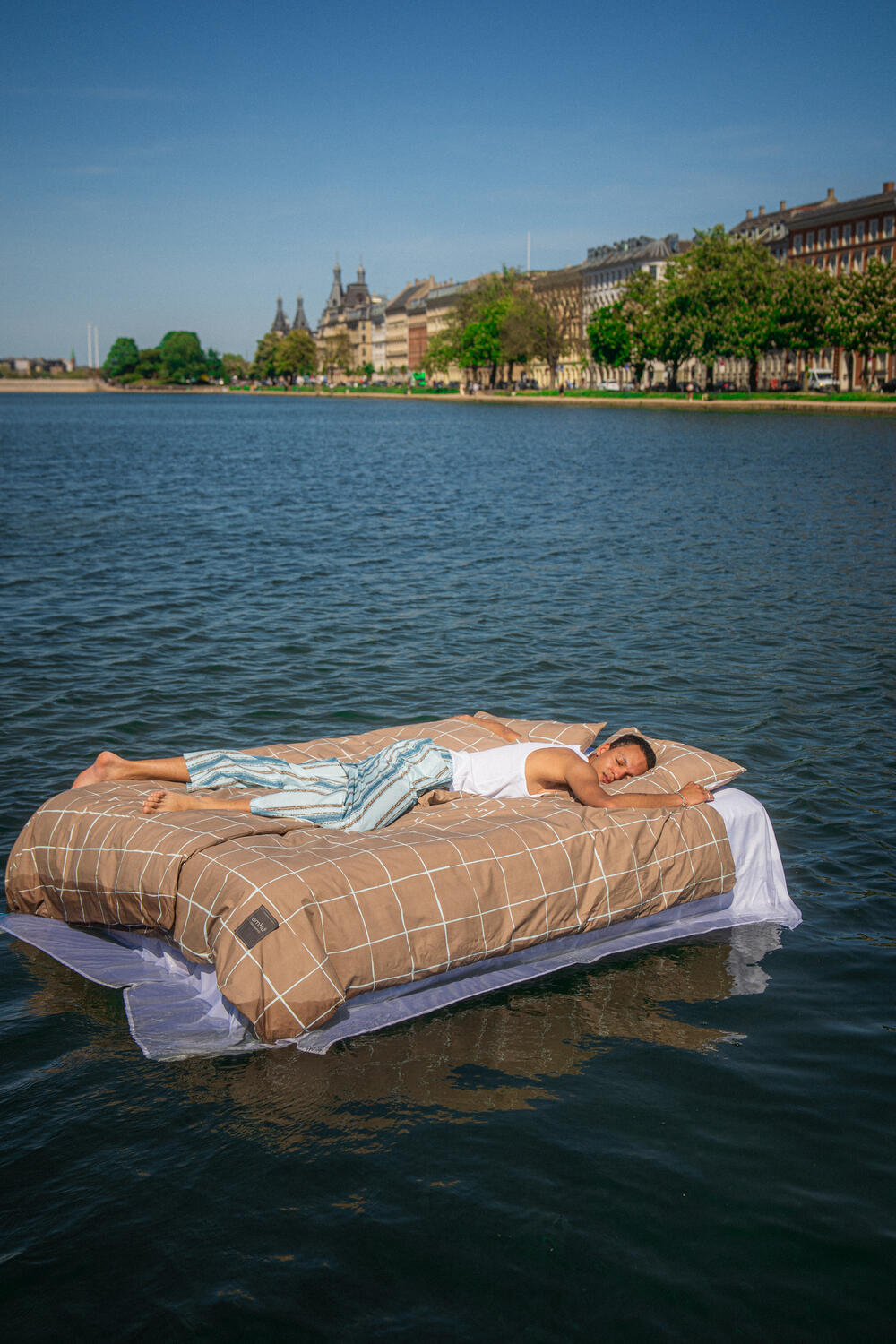 x Mads Barfod natbukser - blå